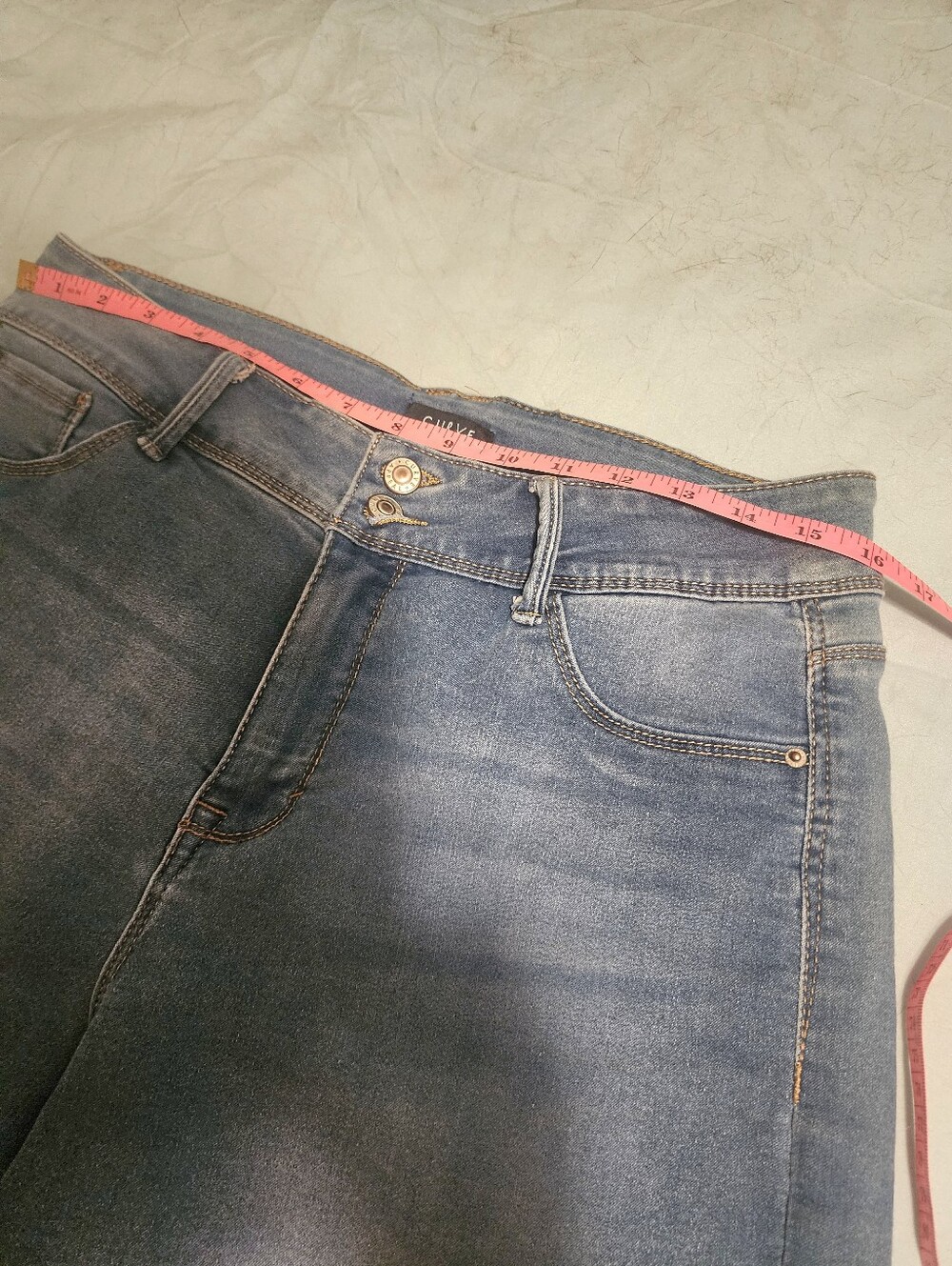 Super Stetchy Jean Shorts By Curve Appeal - Picture 6 of 8